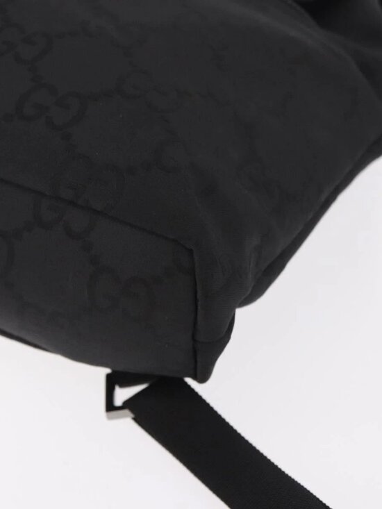 GUCCI GG Canvas Backpack Black Silver 003 0242 Auth main image 9